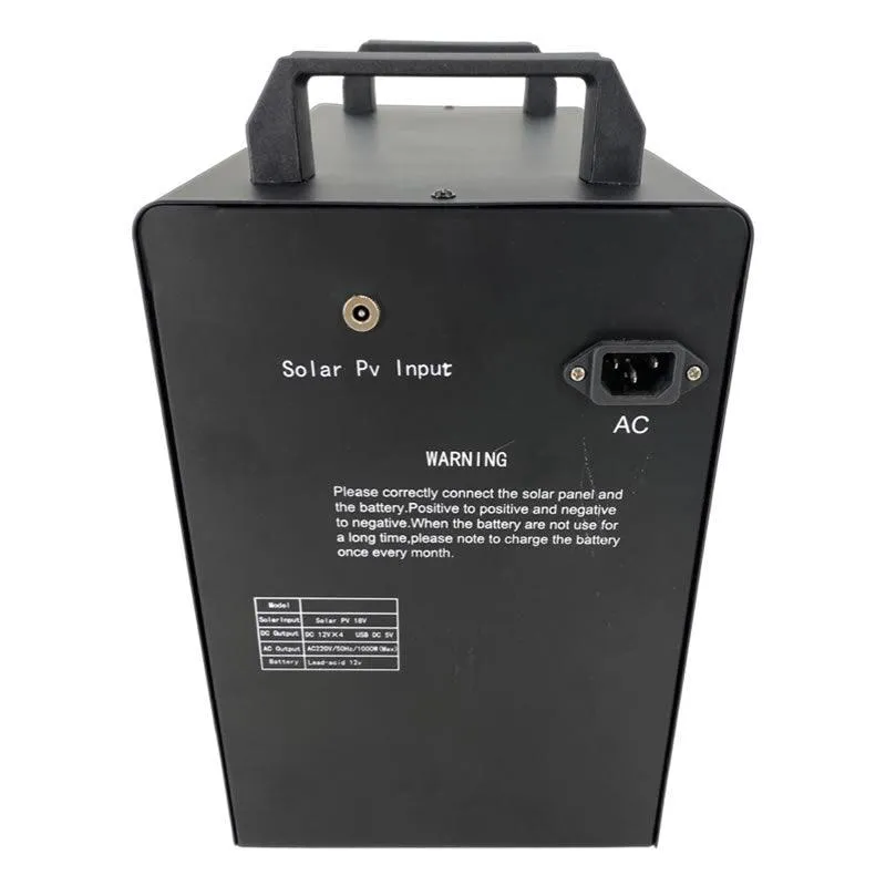 1000W Portable Solar Power System UPS with a 100W Folding Solar Panel