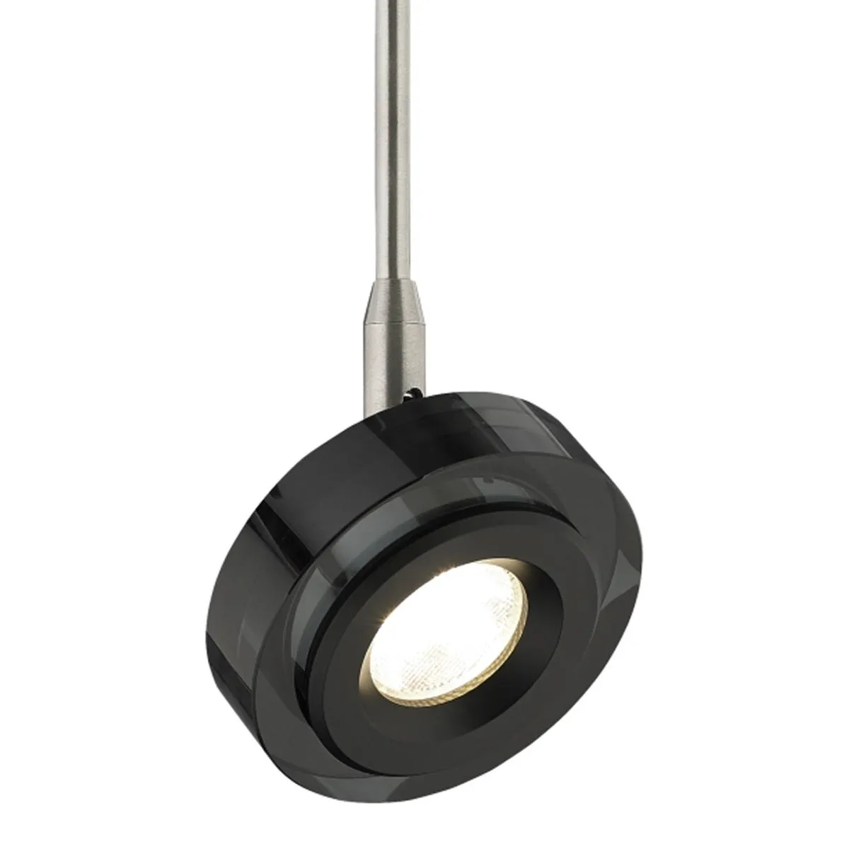 14 In. Stem Brim LED Monorail Head Black finish