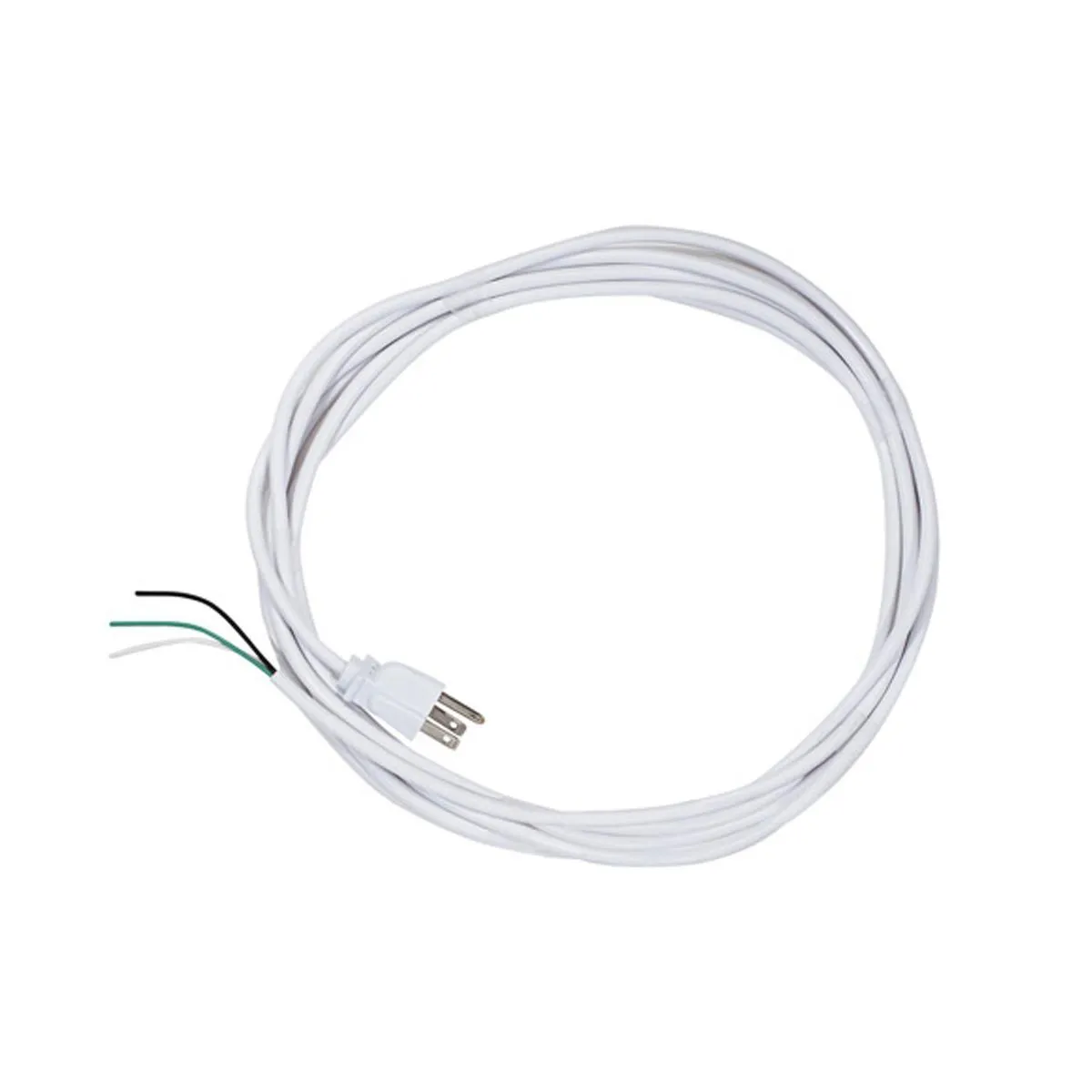 16 Ft. Cord and Plug White Finish