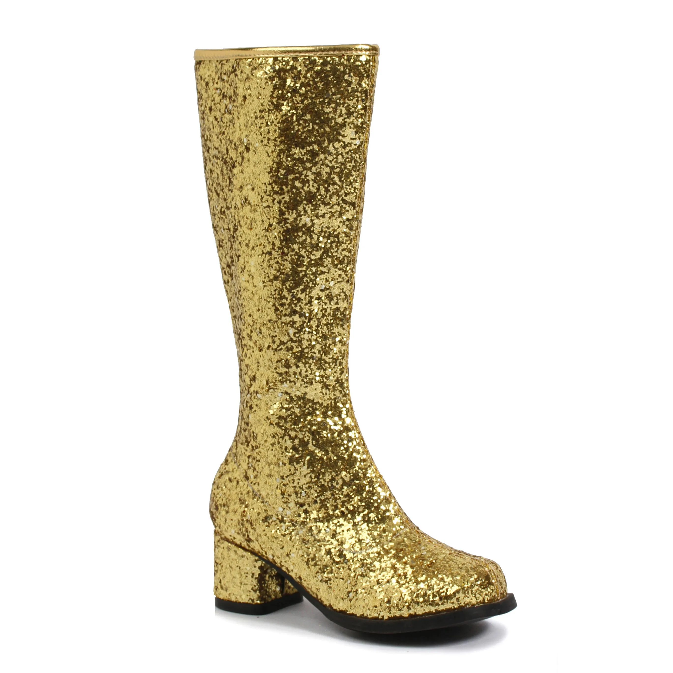 175-DORA-G 1.75" Heel Childrens Glitter Gogo Boot.
