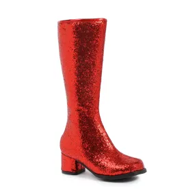 175-DORA-G 1.75" Heel Childrens Glitter Gogo Boot.