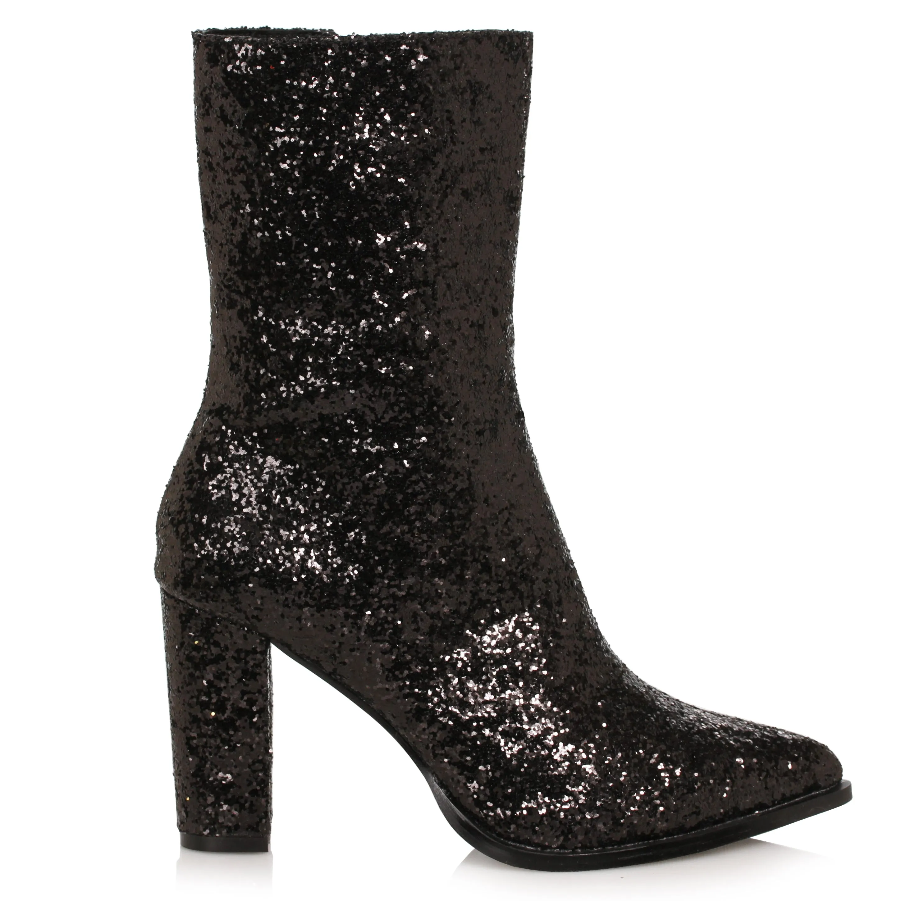325-FRESCA 3" Womens Glitter Gogo Calf Boot