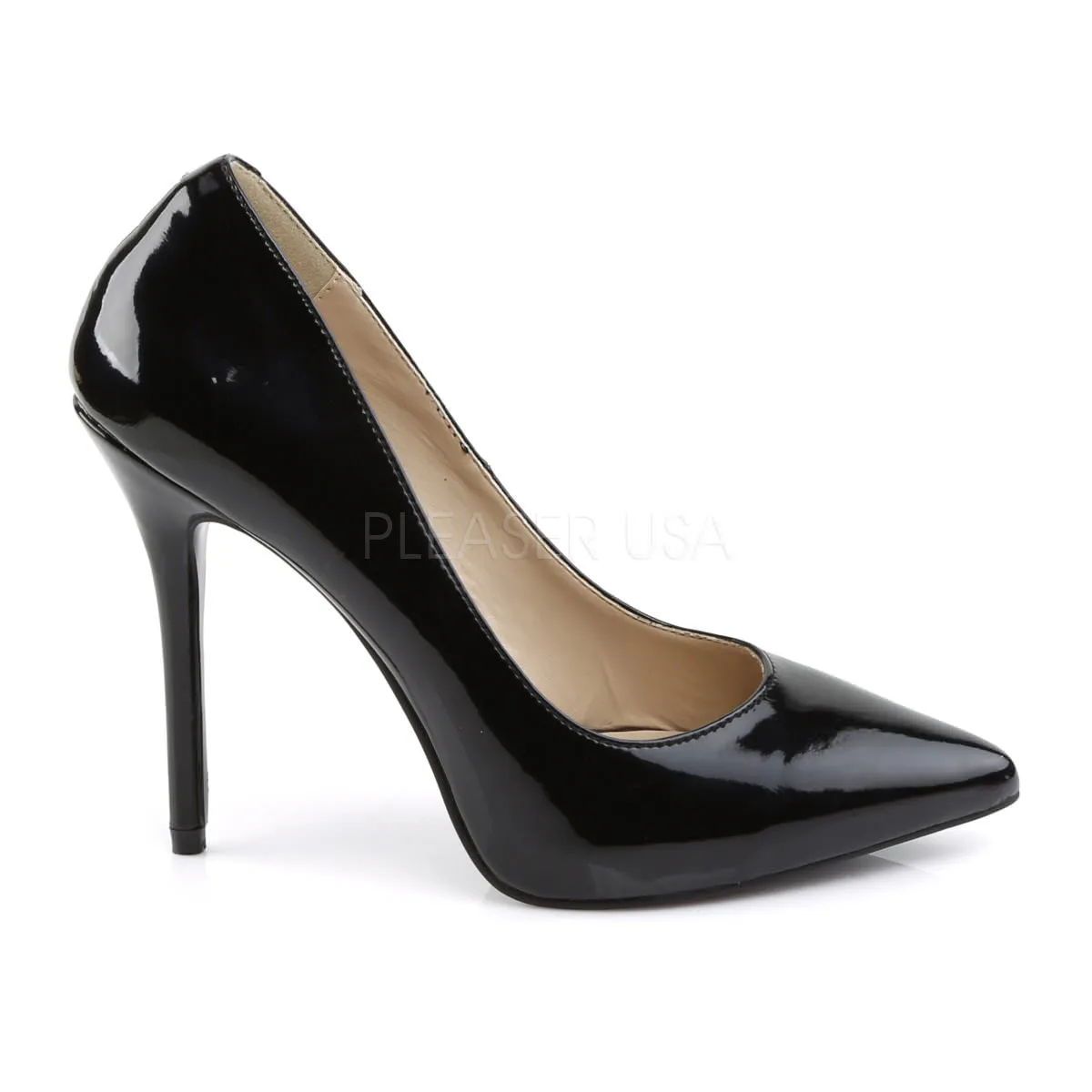 5 Inch Heel AMUSE-20 Black Patent