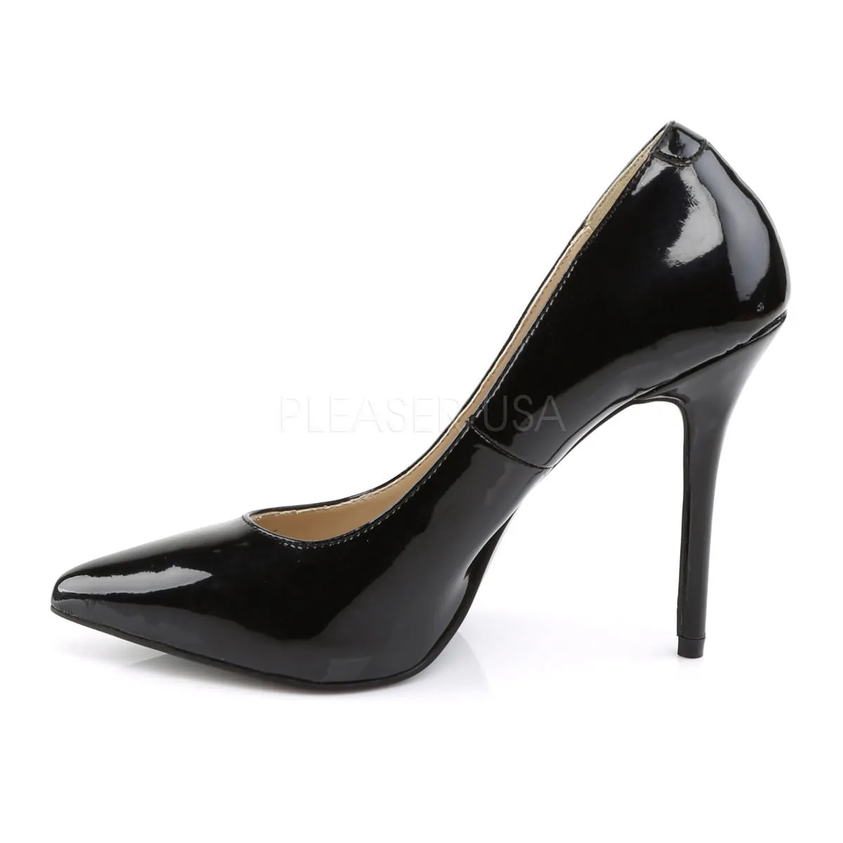 5 Inch Heel AMUSE-20 Black Patent