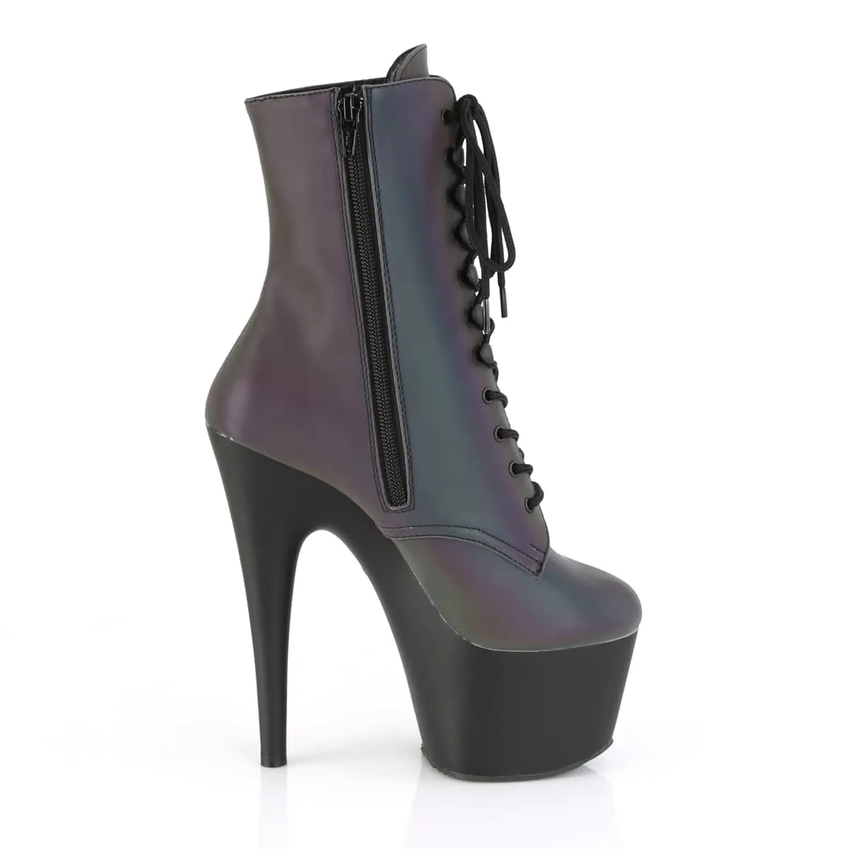 ADORE-1020REFL Black & Multi Colour Calf High Boots
