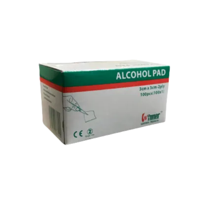 Alcohol Pad (3cmx3cm) 2ply 100Pcs/Box