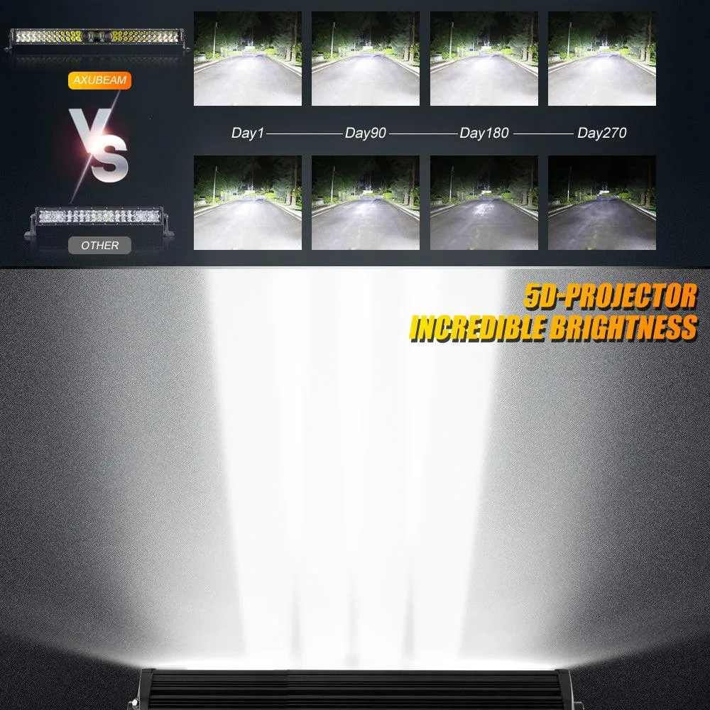 AR-800 RGB Switch Panel with APP 42 Inch 5D-PRO LED Light Bar, Toggle/ Momentary/ Pulsed Mode Supported