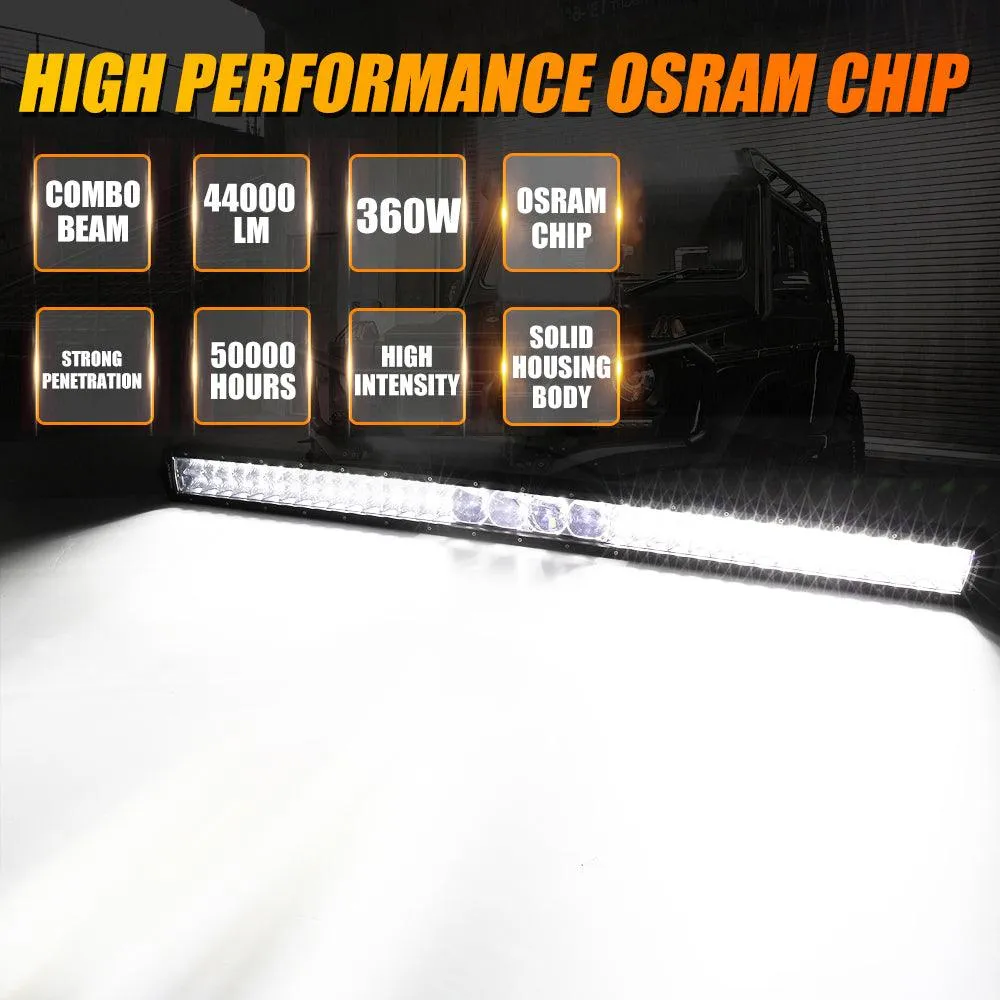 AR-800 RGB Switch Panel with APP 42 Inch 5D-PRO LED Light Bar, Toggle/ Momentary/ Pulsed Mode Supported