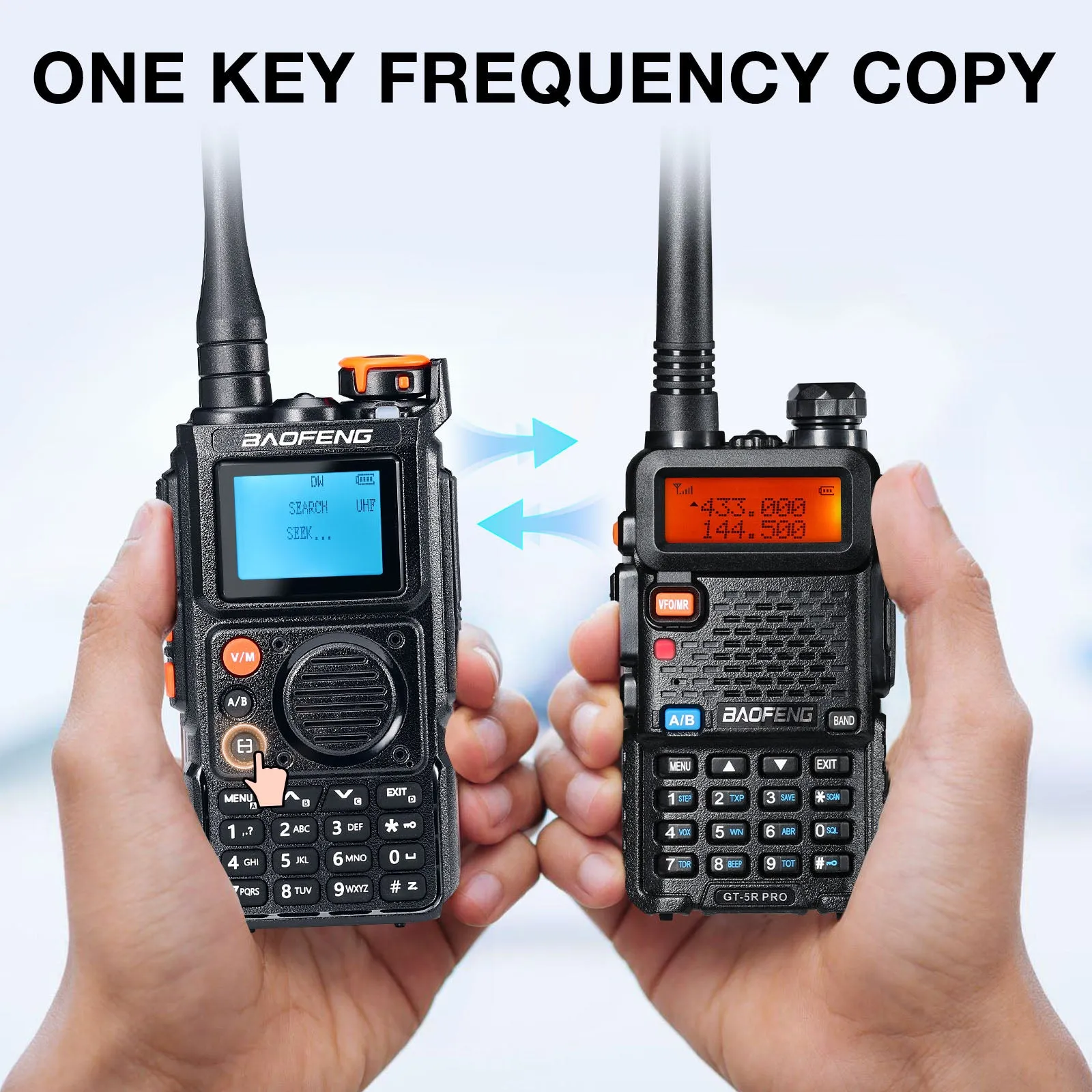 Baofeng K6 Tri-Band Radio | 5W | 999 CH | UHF/VHF/1.25M/NOAA/FM/Air Receiver |  Reverse Repeater Freq | 2600mAh Type-C Battery