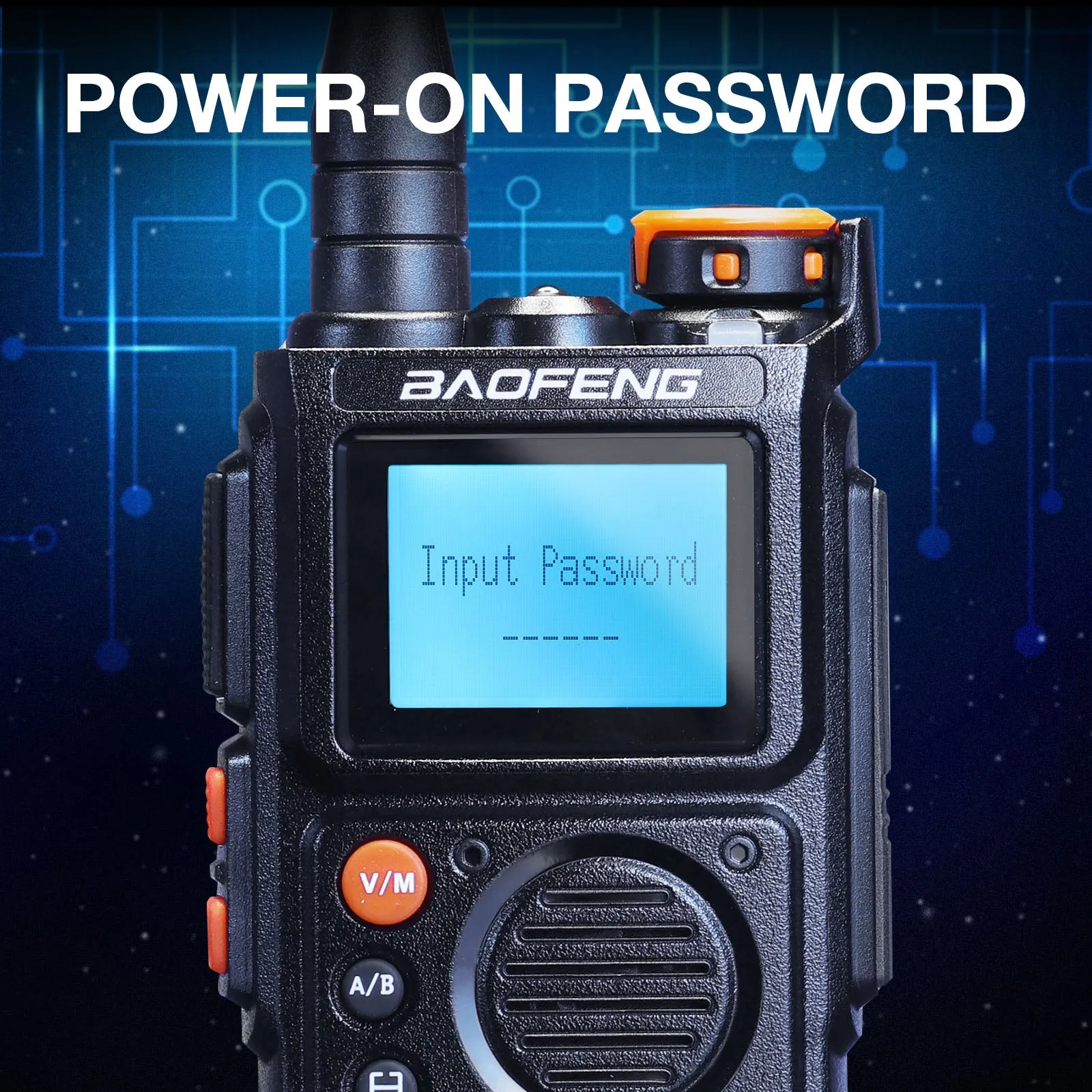 Baofeng K6 Tri-Band Radio | 5W | 999 CH | UHF/VHF/1.25M/NOAA/FM/Air Receiver |  Reverse Repeater Freq | 2600mAh Type-C Battery
