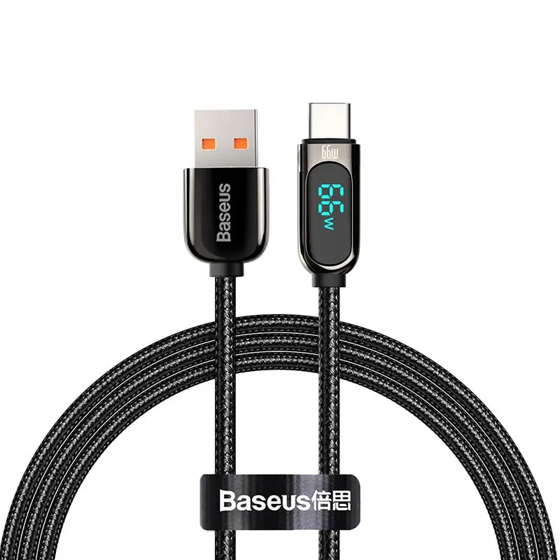 Baseus PD 100W/66W USB C Cable for MacBook 2021 Fast Charging Type C Cable For Xiaomi Samsung Data Wire Phone Charging Cable