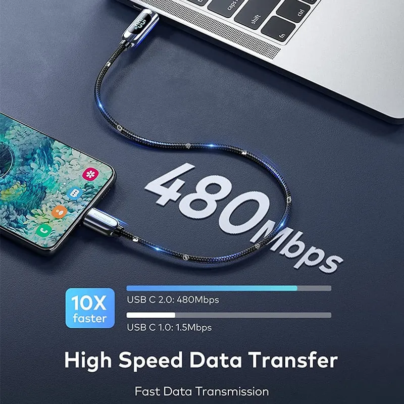 Baseus PD 100W/66W USB C Cable for MacBook 2021 Fast Charging Type C Cable For Xiaomi Samsung Data Wire Phone Charging Cable