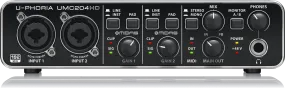 Behringer U-Phoria UMC-204HD USB 2.0 Audio Interface (UMC204HD / UMC 204HD)