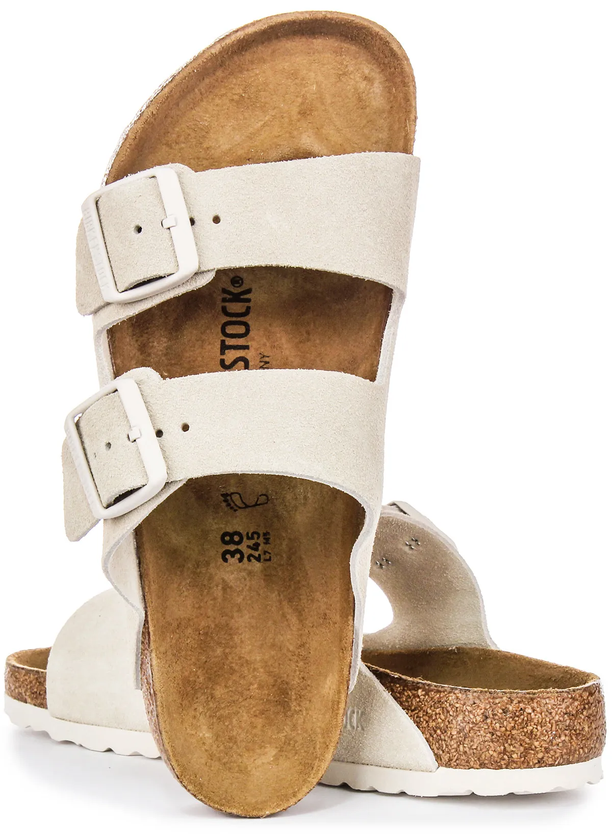 Birkenstock Arizona Bs Suede In Light Grey | Regular Fit