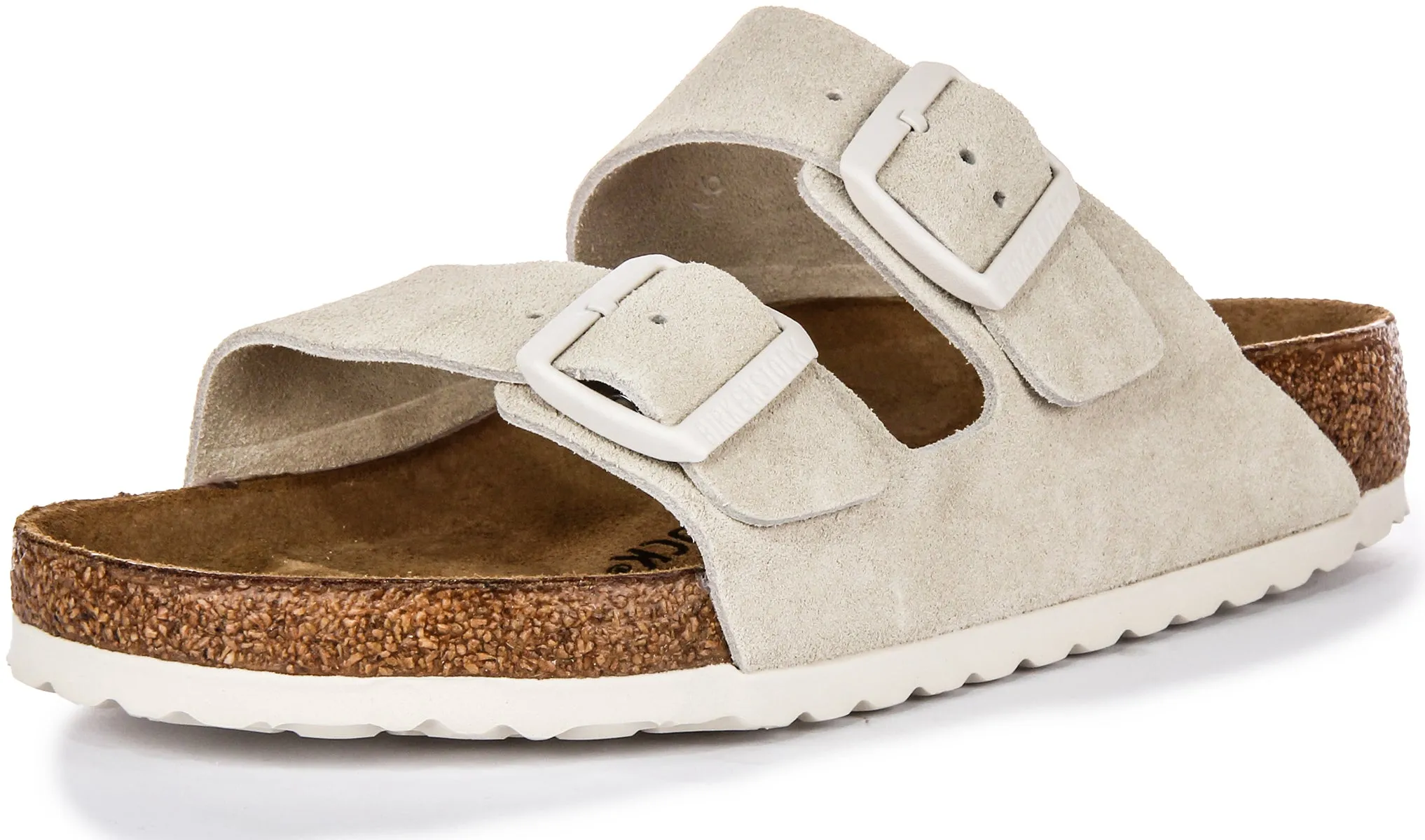 Birkenstock Arizona Bs Suede In Light Grey | Regular Fit