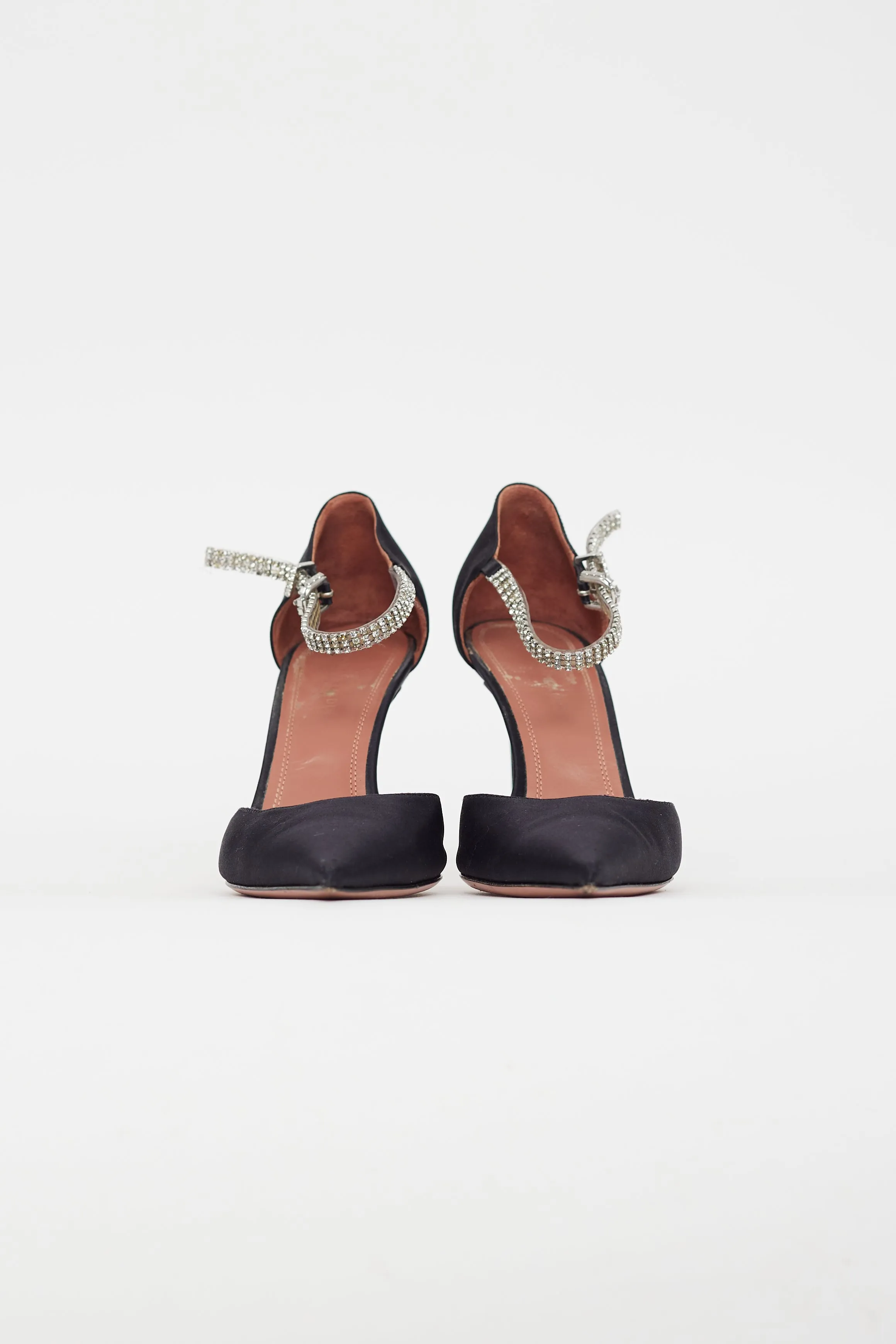 Black Satin Ursina Pump