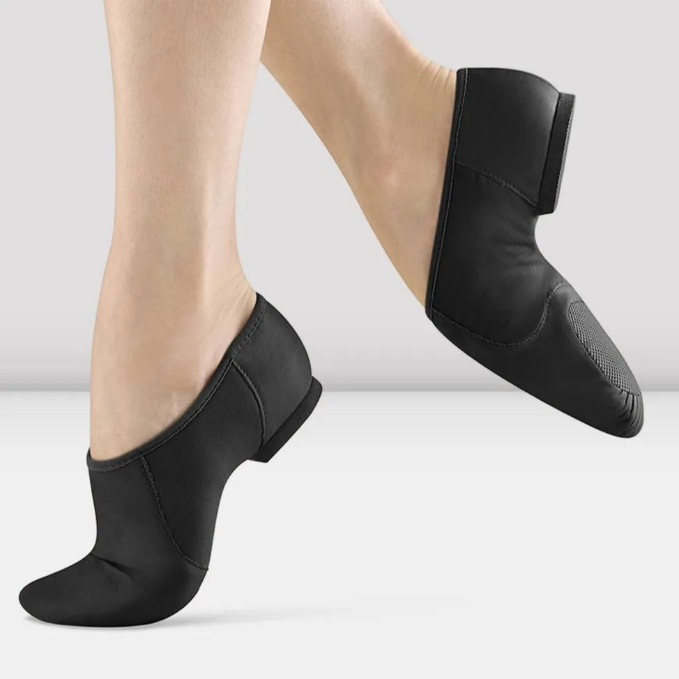 Bloch Ladies' Black Neo-Flex Slip On Leather Jazz Shoe