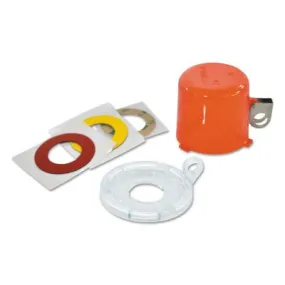 Brady® Push Button Lockouts with Standard Covers, 2.5w x 2.5d x 2h, Red, 130820