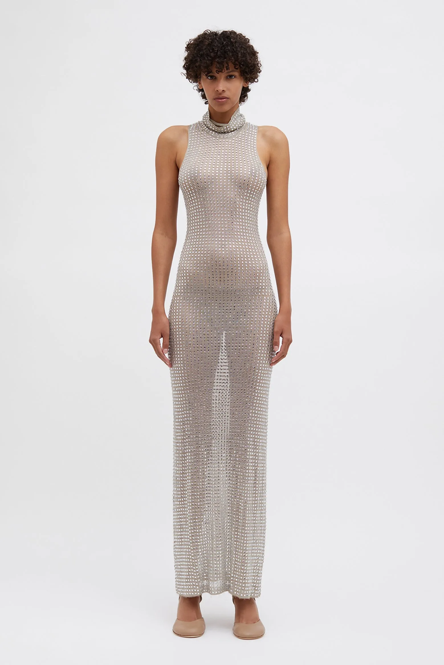 CRISTALLA KNIT TANK GOWN