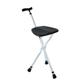 Crossing Folding Walking Stick With Seat