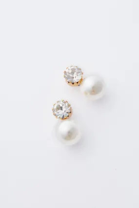 Crystal Antique Gold Ines Earrings