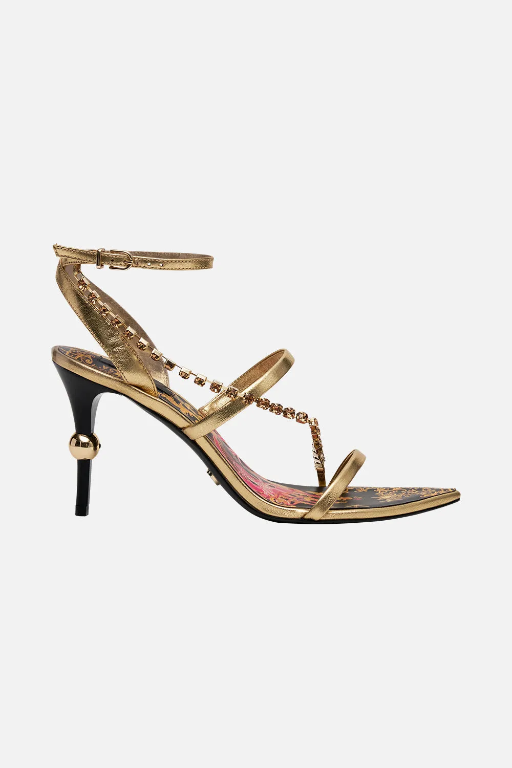 CRYSTAL EMBELLISHED HIGH HEEL SANDAL OCTOPIA