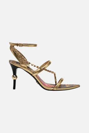 CRYSTAL EMBELLISHED HIGH HEEL SANDAL OCTOPIA
