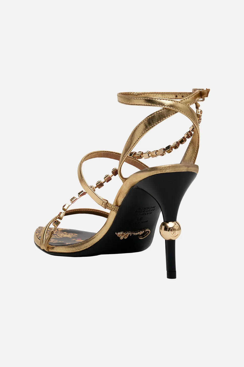 CRYSTAL EMBELLISHED HIGH HEEL SANDAL OCTOPIA