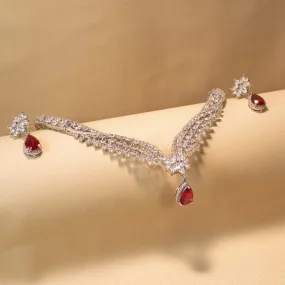 Crystal Pink Luxury Necklace Set