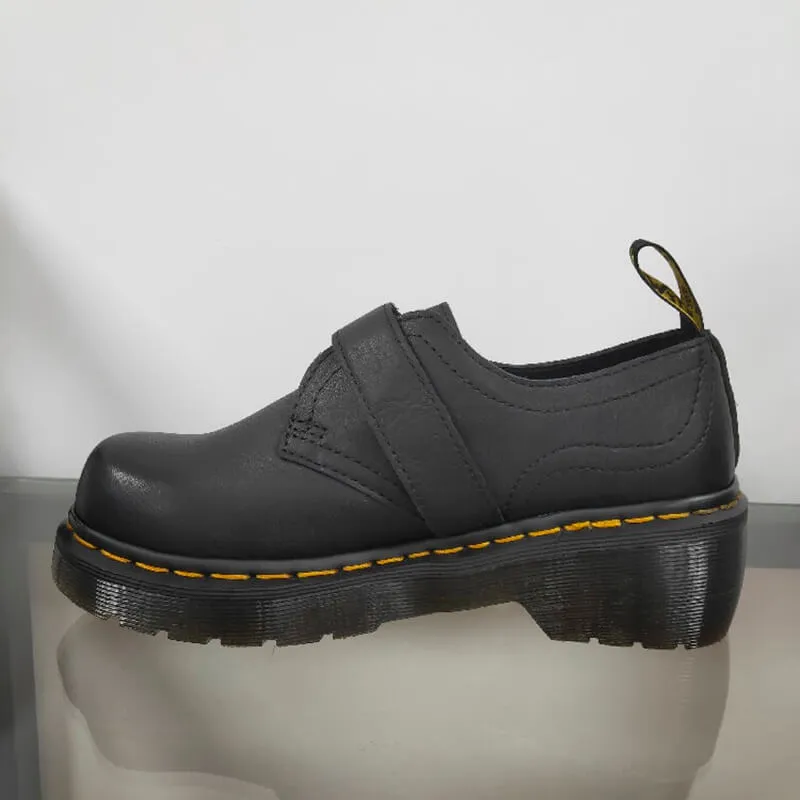 Dark Academia Martens Ankle Shoes Platform Retro Buckle