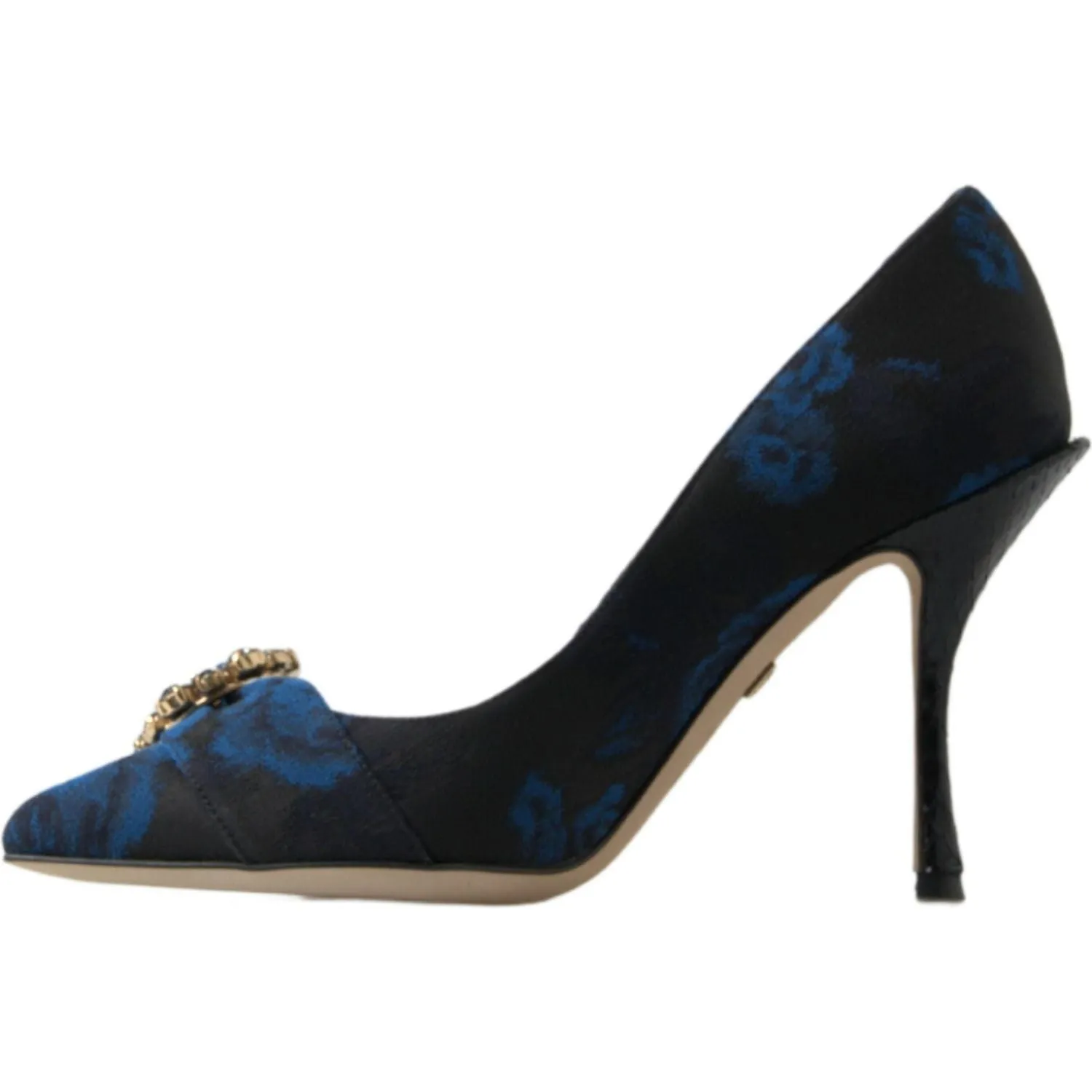 Dolce & Gabbana Elegant Blue Crystal Embellished Pumps