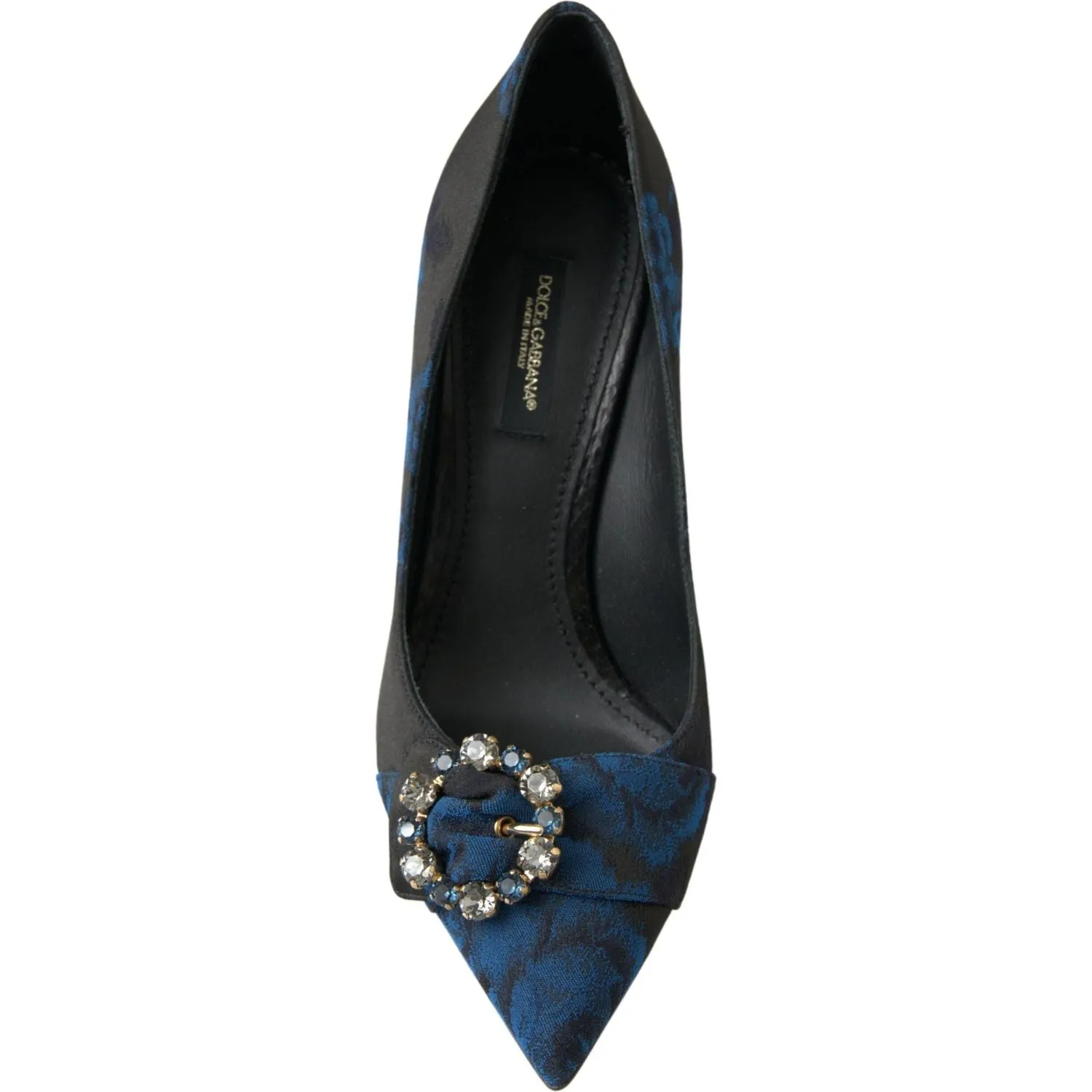Dolce & Gabbana Elegant Blue Crystal Embellished Pumps