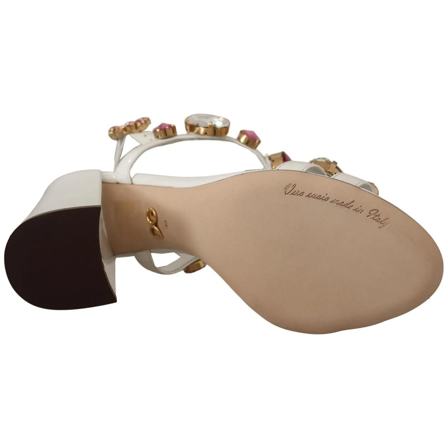 Dolce & Gabbana Keira Crystal-Embellished Ankle Strap Heels