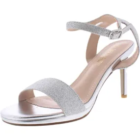 Dream Pairs Womens Nina-150 Faux Leather Glitter Evening Sandals