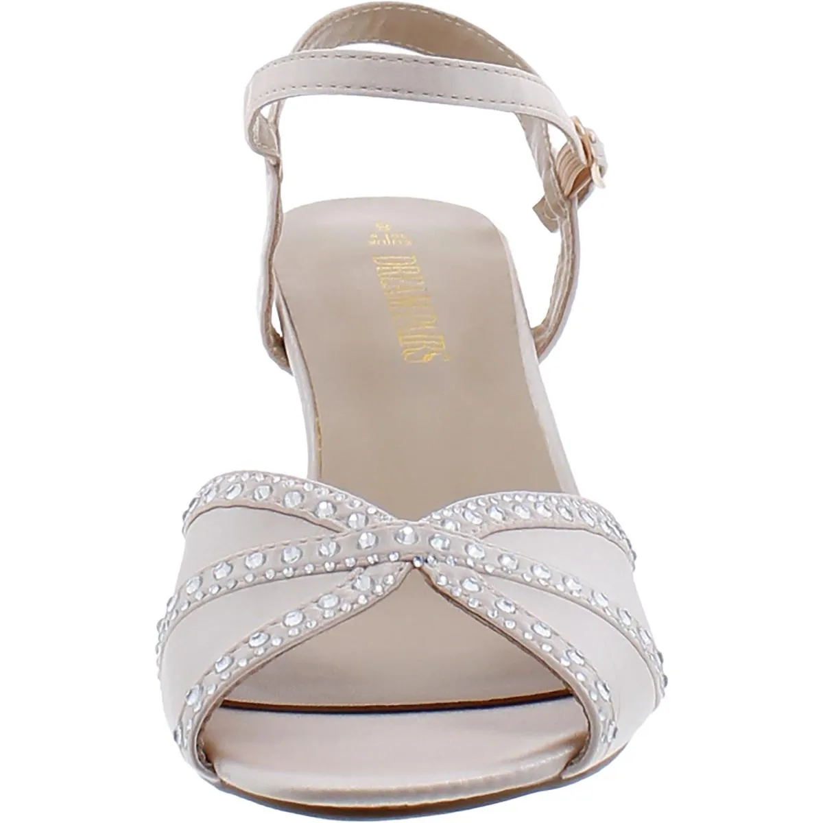 Dream Pairs Womens Nina-150 Faux Leather Glitter Evening Sandals