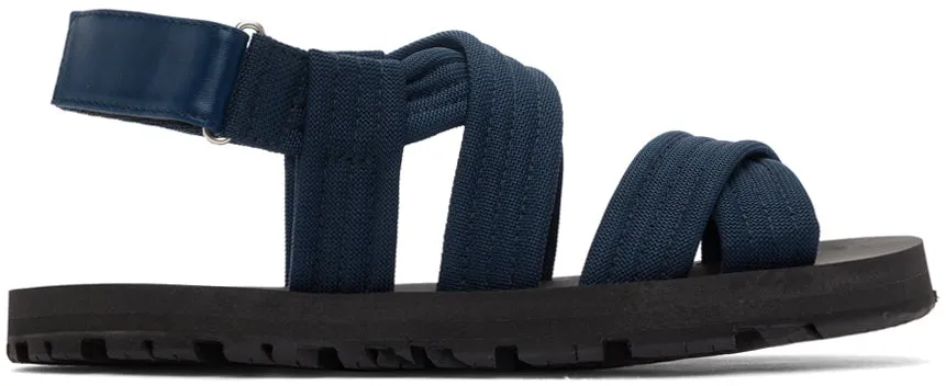 Dries Van Noten Blue Strap Sandals