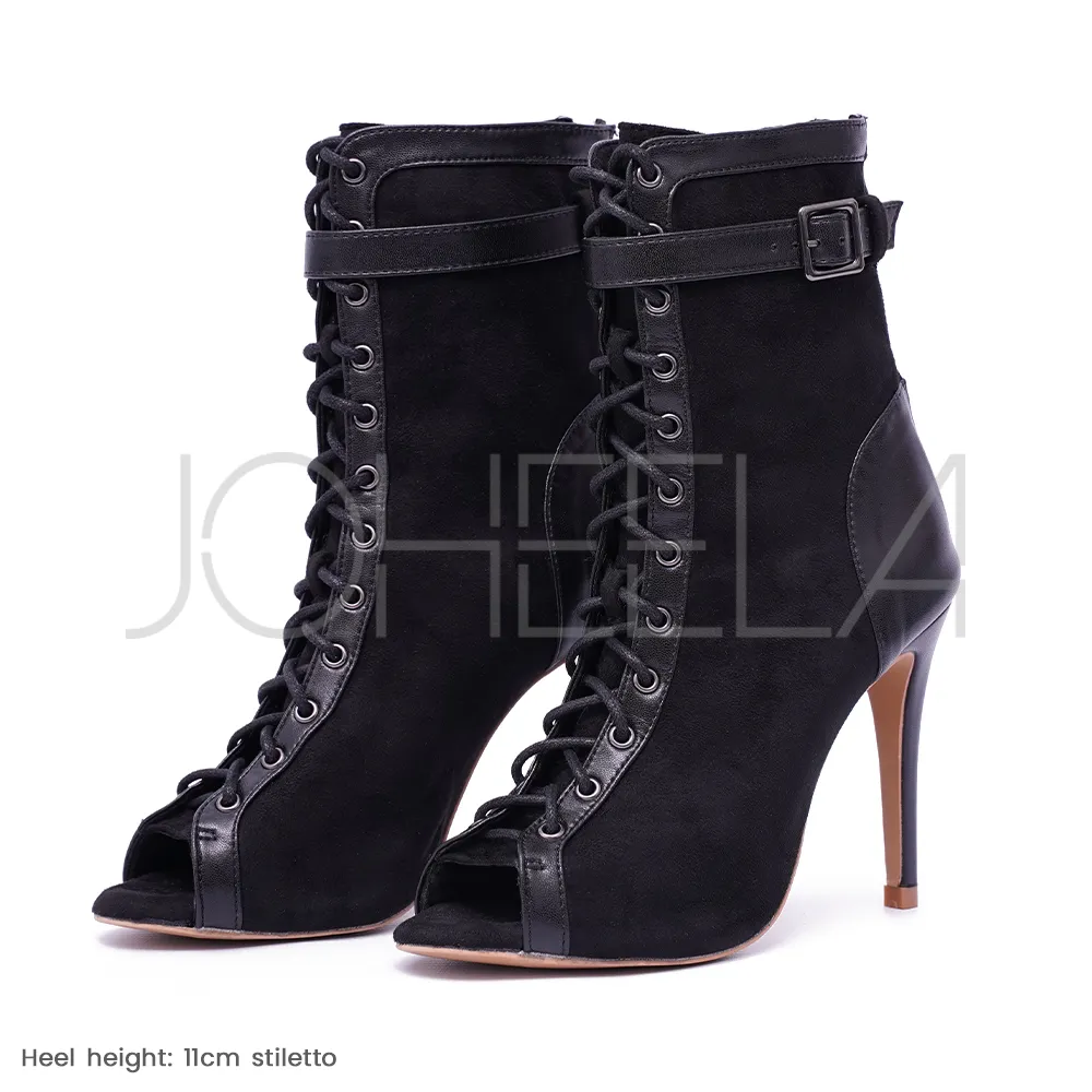 Emily noir - Talons stilettos standard - Prête à expédier