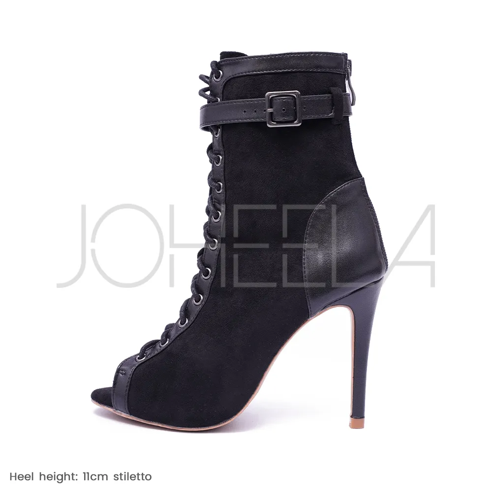 Emily noir - Talons stilettos standard - Prête à expédier