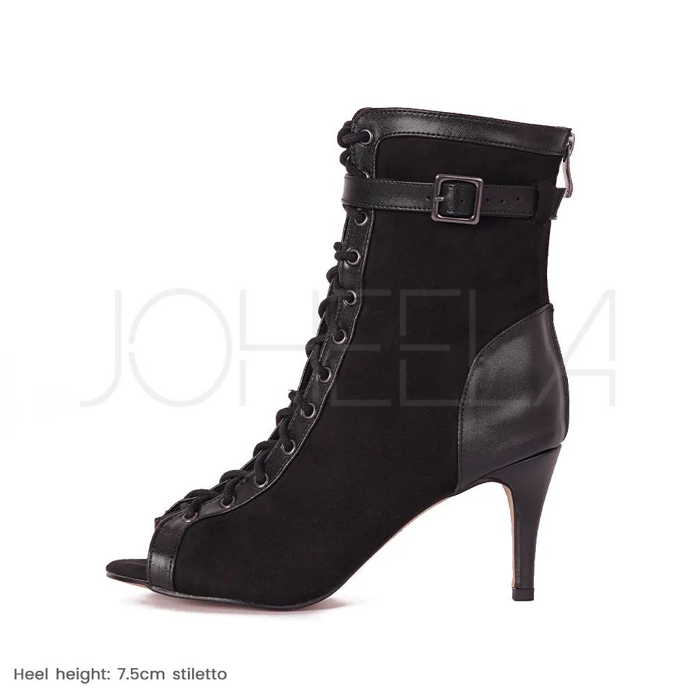 Emily noir - Talons stilettos standard - Prête à expédier