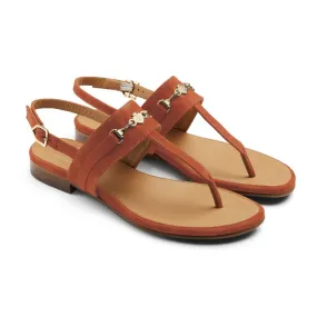 Fairfax & Favor Thornham Ladies Sandal - Sunset Orange