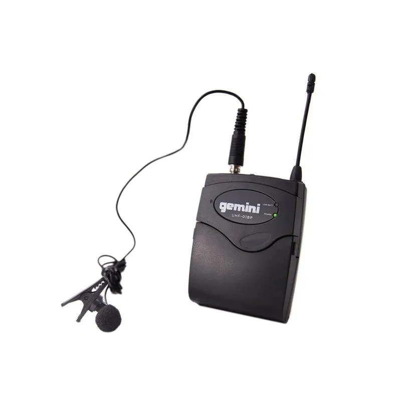 Gemini UHF-01HL Single Channel Wireless System with Headset & Lavalier Microphone
