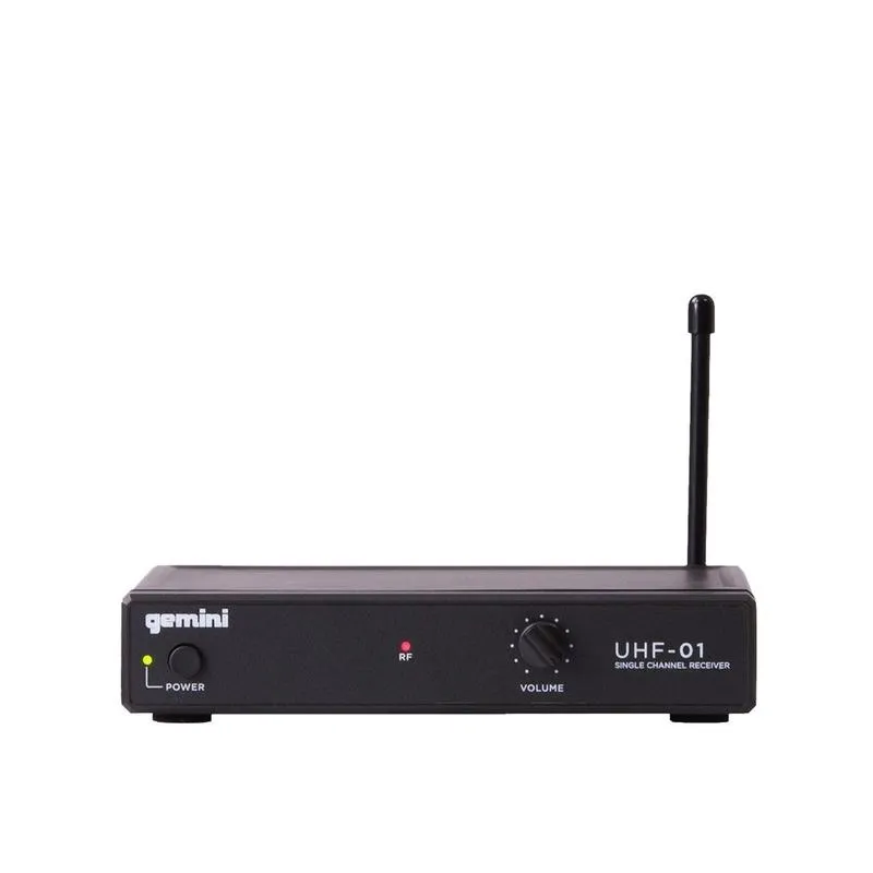 Gemini UHF-01HL Single Channel Wireless System with Headset & Lavalier Microphone