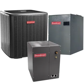 Goodman GSXC160601 5 Ton 17 SEER 2 Stage Variable Speed Central Air Conditioner Split System - Vertical - HA16406