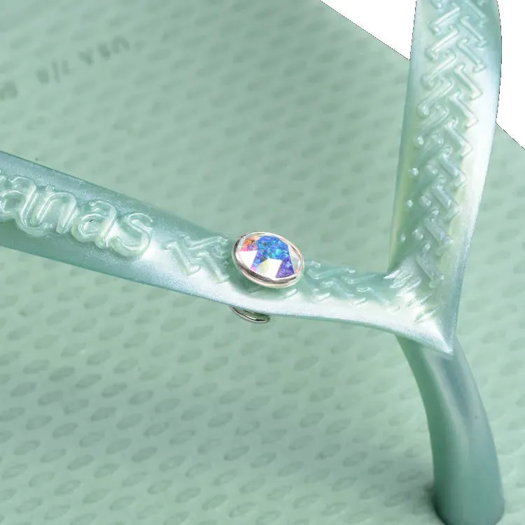 Havaianas Womens Slim Crystal SW II Clay