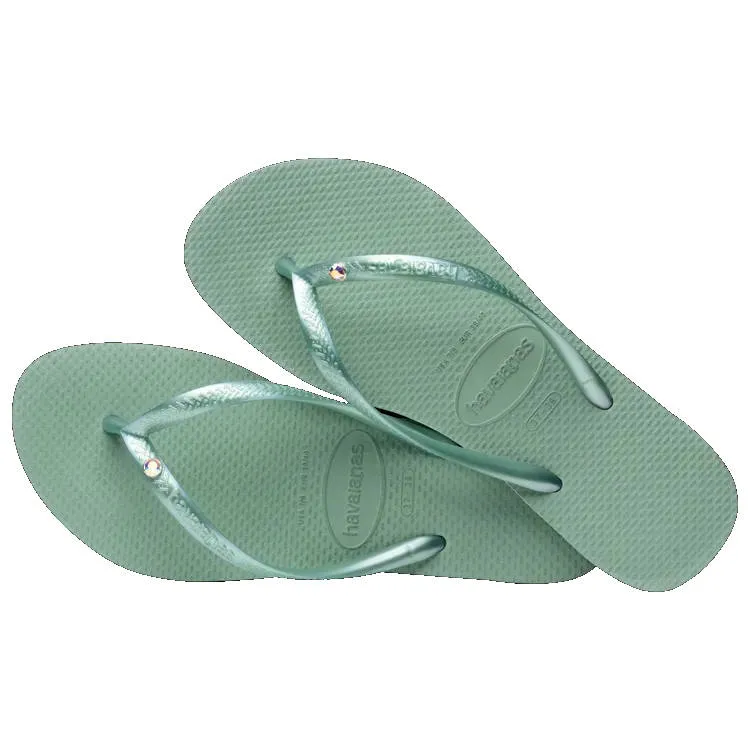 Havaianas Womens Slim Crystal SW II Clay