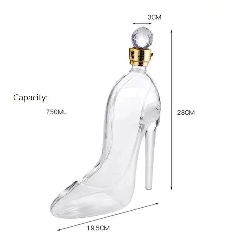 High heeled shoe shaped decanter（With sealing strip）
