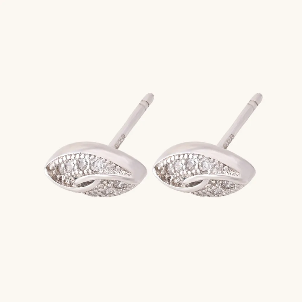Infinity Love Stud Earrings- 925 Silver