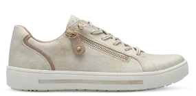 Jana Ladies Platform Elastic Lace Zip Shoe 23660-42 949