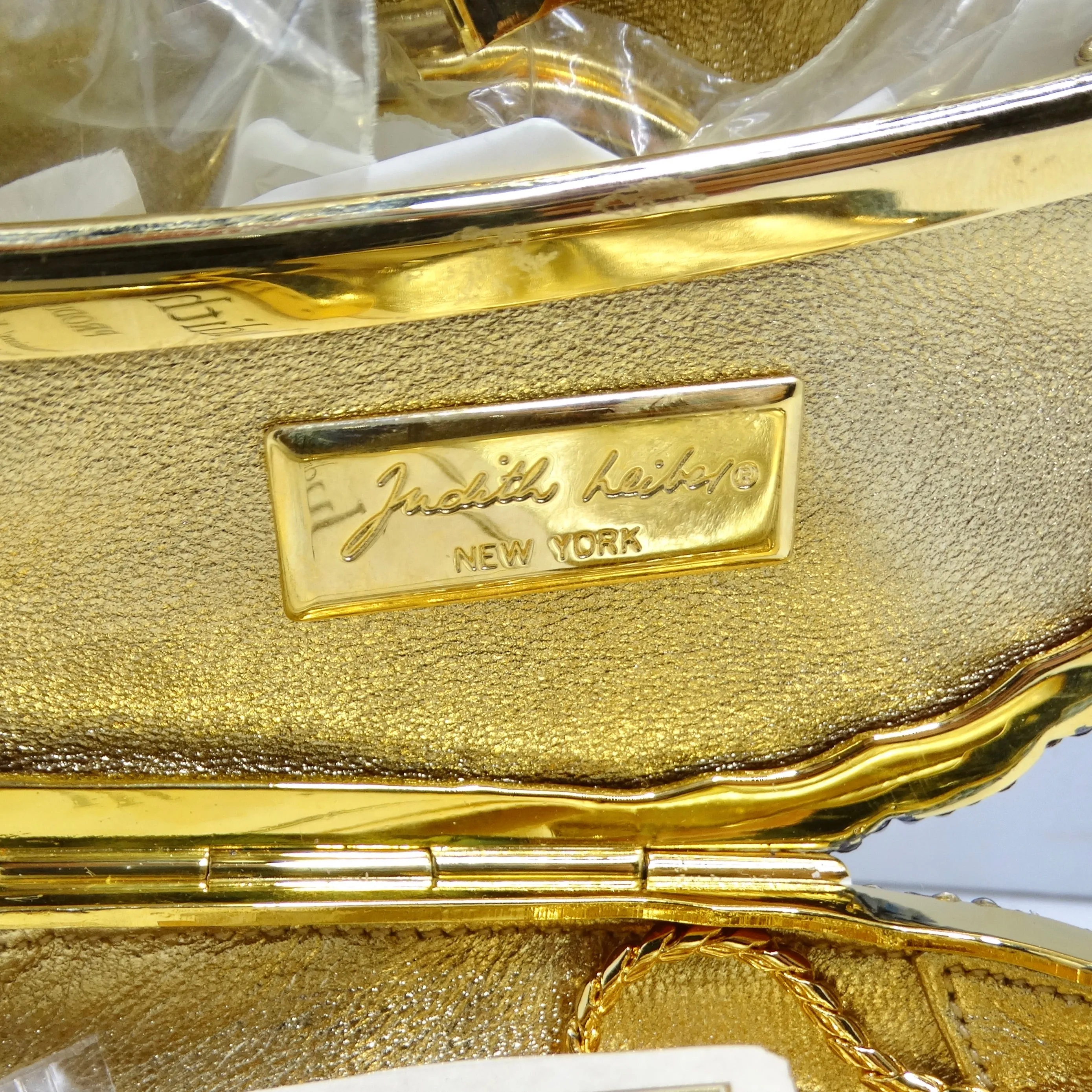 Judith Leiber 1990s Multicolor Crystal Embellished Foodog Clutch