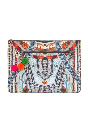 LARGE CANVAS CLUTCH TEACHER'S PET